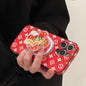 Stand Holder Retro Flower phone case for iPhone