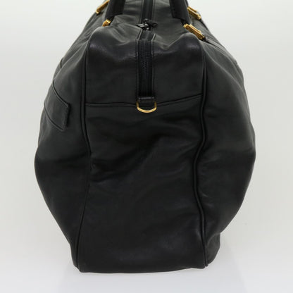 Luxury CELINE Boston Bag Leather Black 30966
