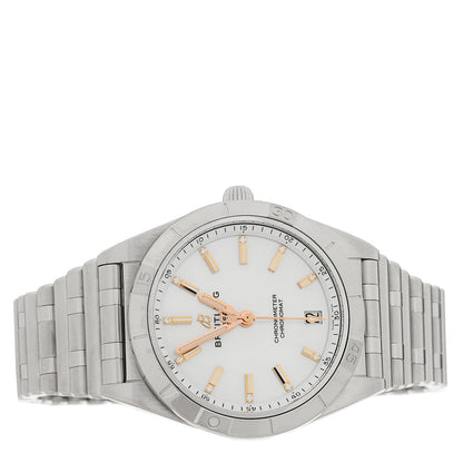 Stainless Steel Diamond Mother of Pearl 36mm Chronomat Automatic Watch A10380