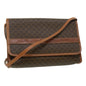 Luxury CELINE Macadam Canvas Shoulder Bag PVC Leather Brown 31513
