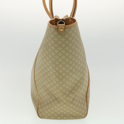 Luxury CELINE Macadam Canvas Tote Bag PVC Leather Beige 31532