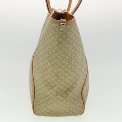Luxury CELINE Macadam Canvas Tote Bag PVC Leather Beige 31532