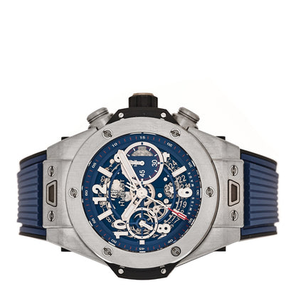 Titanium Rubber 45mm Big Bang Unico Automatic Watch Blue 411.NX.5179.RX