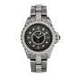 Stainless Steel Ceramic Diamond 33mm J12 Quartz Watch Grey