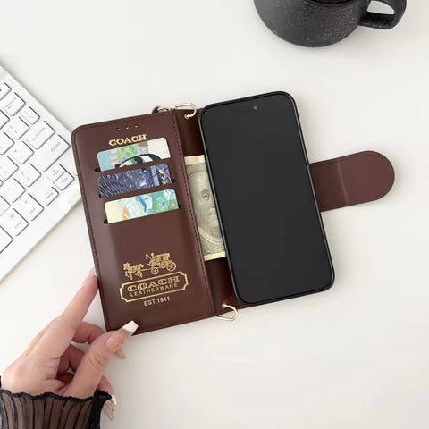 New Luxury Retro Wallet Leather phone case for iPhone