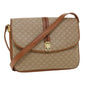 Luxury CELINE Macadam Canvas Shoulder Bag Beige 32455
