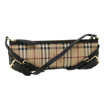 Burberry Nova Auth Leather Black Shoulder Bag