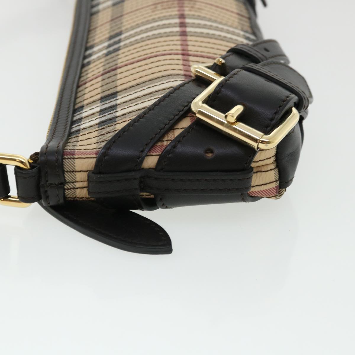 Burberry Nova Auth Leather Black Shoulder Bag