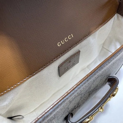 Gucci Horsebit 1955 Mini Bag Brown