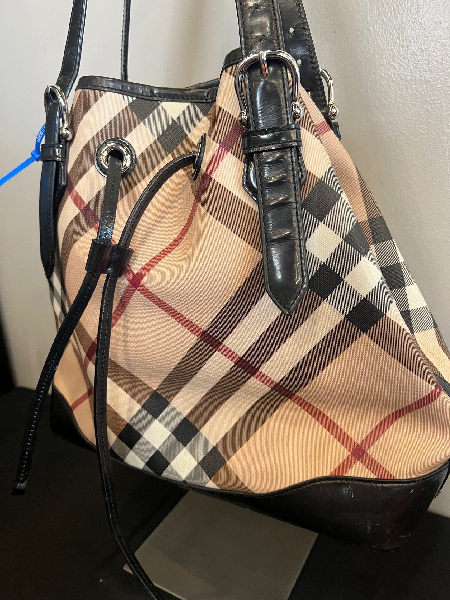 Burberry Luxury Designer Plaid Handbag