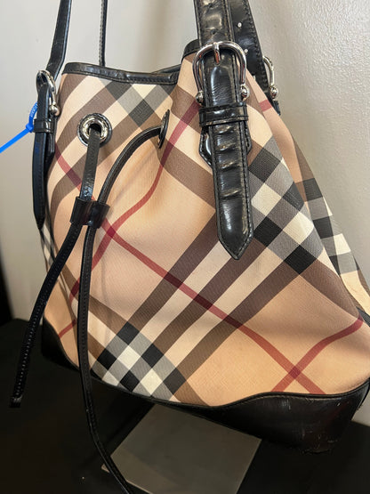 Burberry Luxury Designer Plaid Handbag