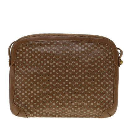 Luxury CELINE Shoulder Bag Leather Brown 33155