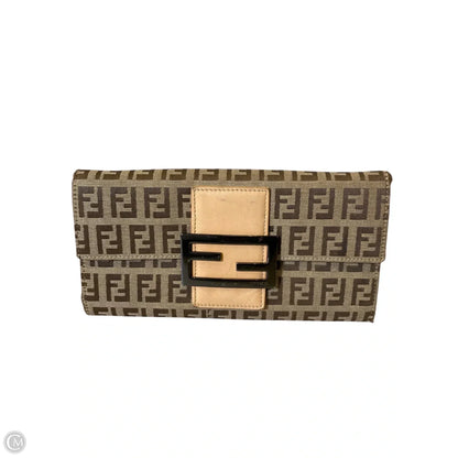 Wallet Luxury Designer By Fendi, Size: Small Rovelle Bags