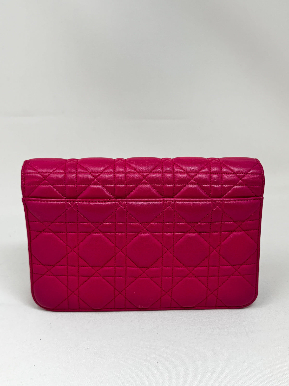 Christian Dior Lambskin Cannage Miss Dior Promenade Pouch Fuchsia Bj1-04 Rovelle Bags
