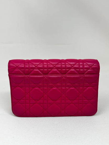 Christian Dior Lambskin Cannage Miss Dior Promenade Pouch Fuchsia Bj1-04 Rovelle Bags