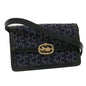 Luxury CELINE C Macadam Canvas Shoulder Bag Navy 33902