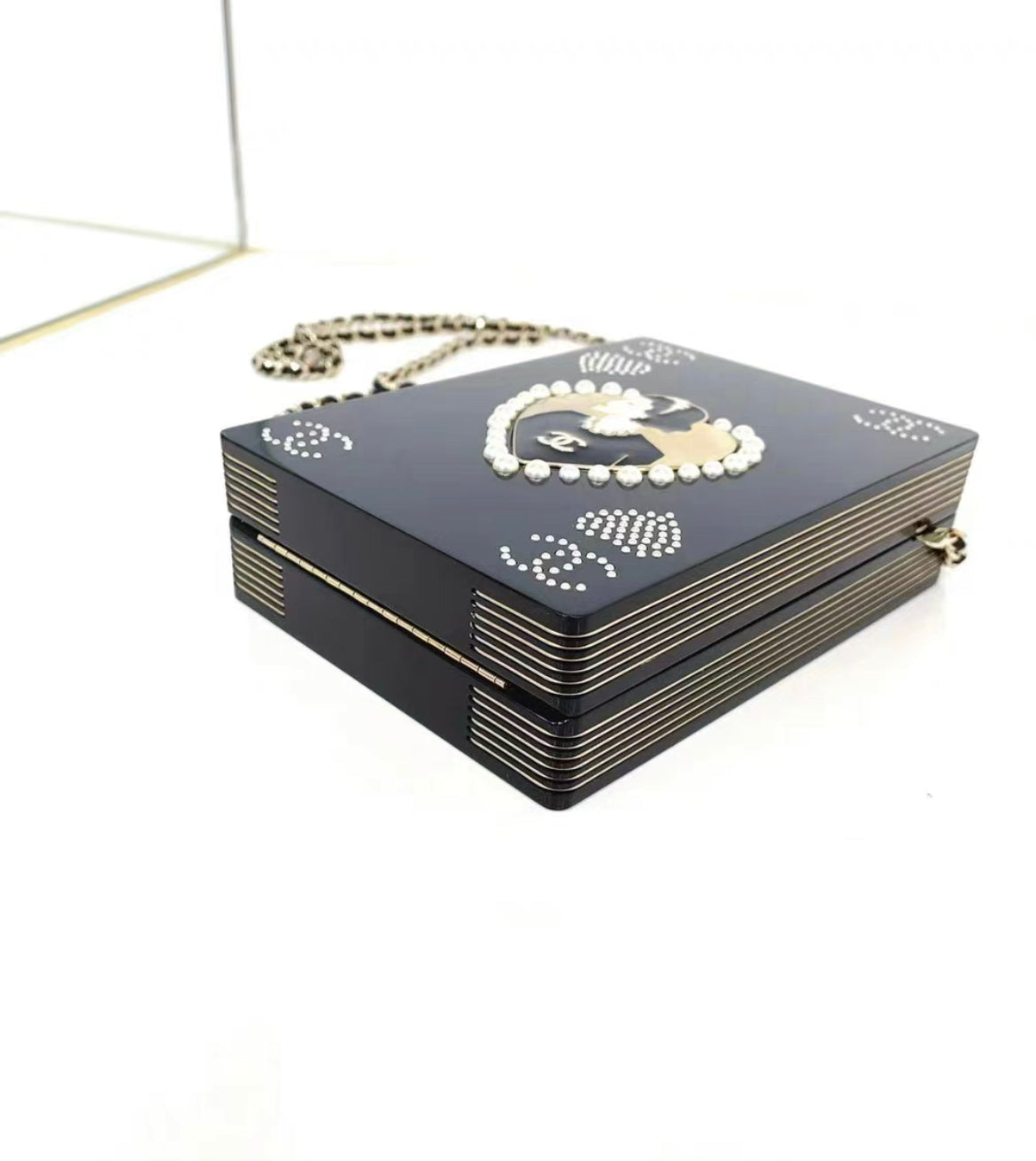 Chanel Luxury Leather Black Clutch Style 11 Rovelle Bags
