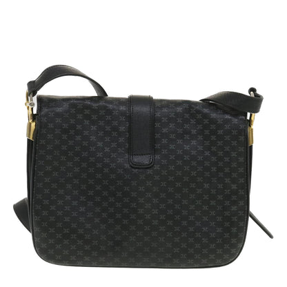 Luxury CELINE Shoulder Bag Leather Black 34008