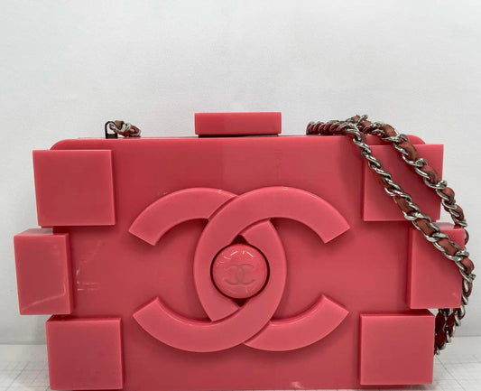 Chanel Luxury Leather Silver Handbag Leather Rovelle Bags