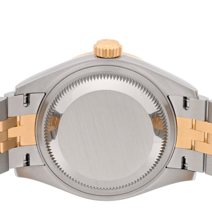 Stainless Steel 18K Yellow Gold 28mm Oyster Perpetual Datejust Watch Silver Roman 279173