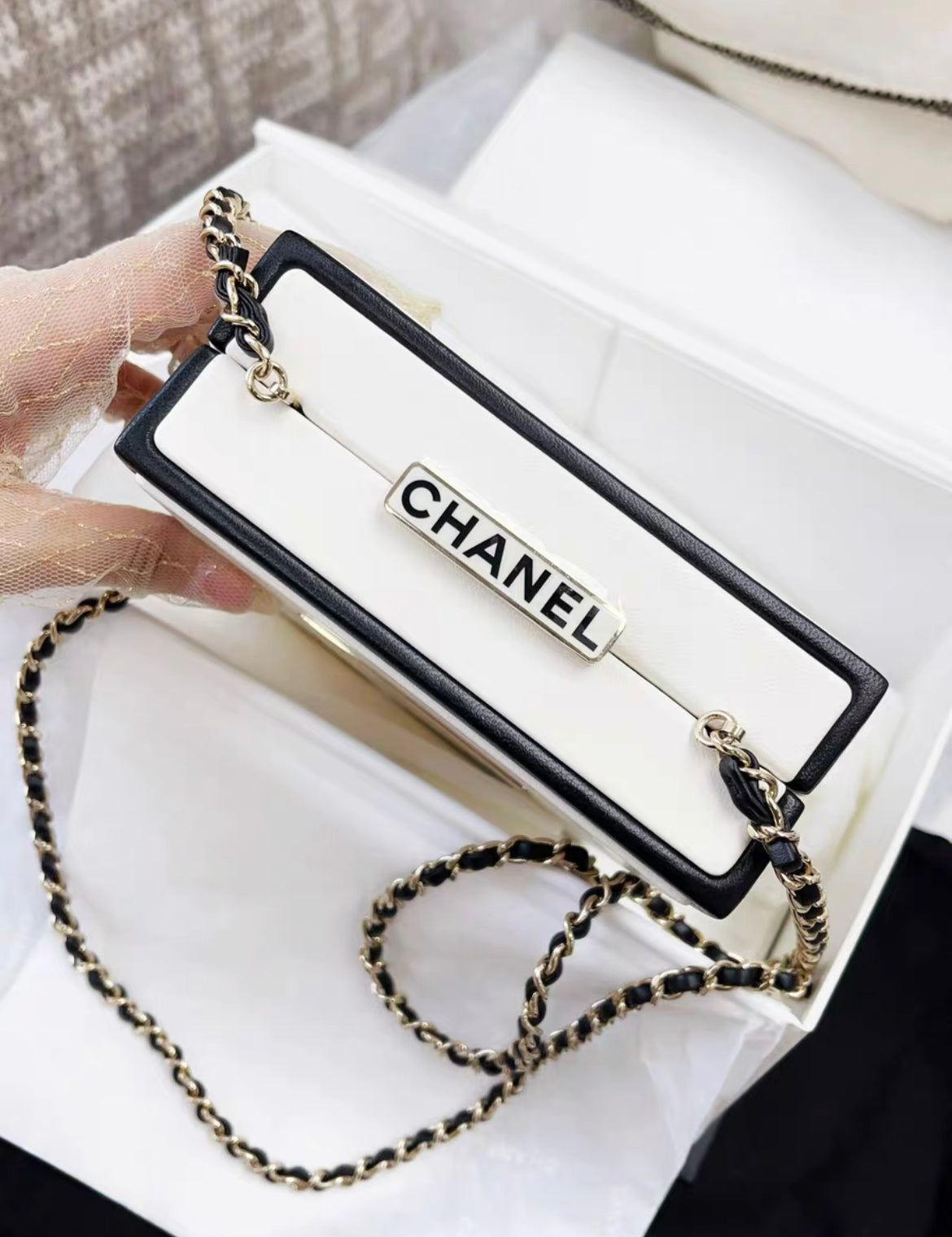 Chanel Luxury Leather Black Clutch Style 6 Rovelle Bags