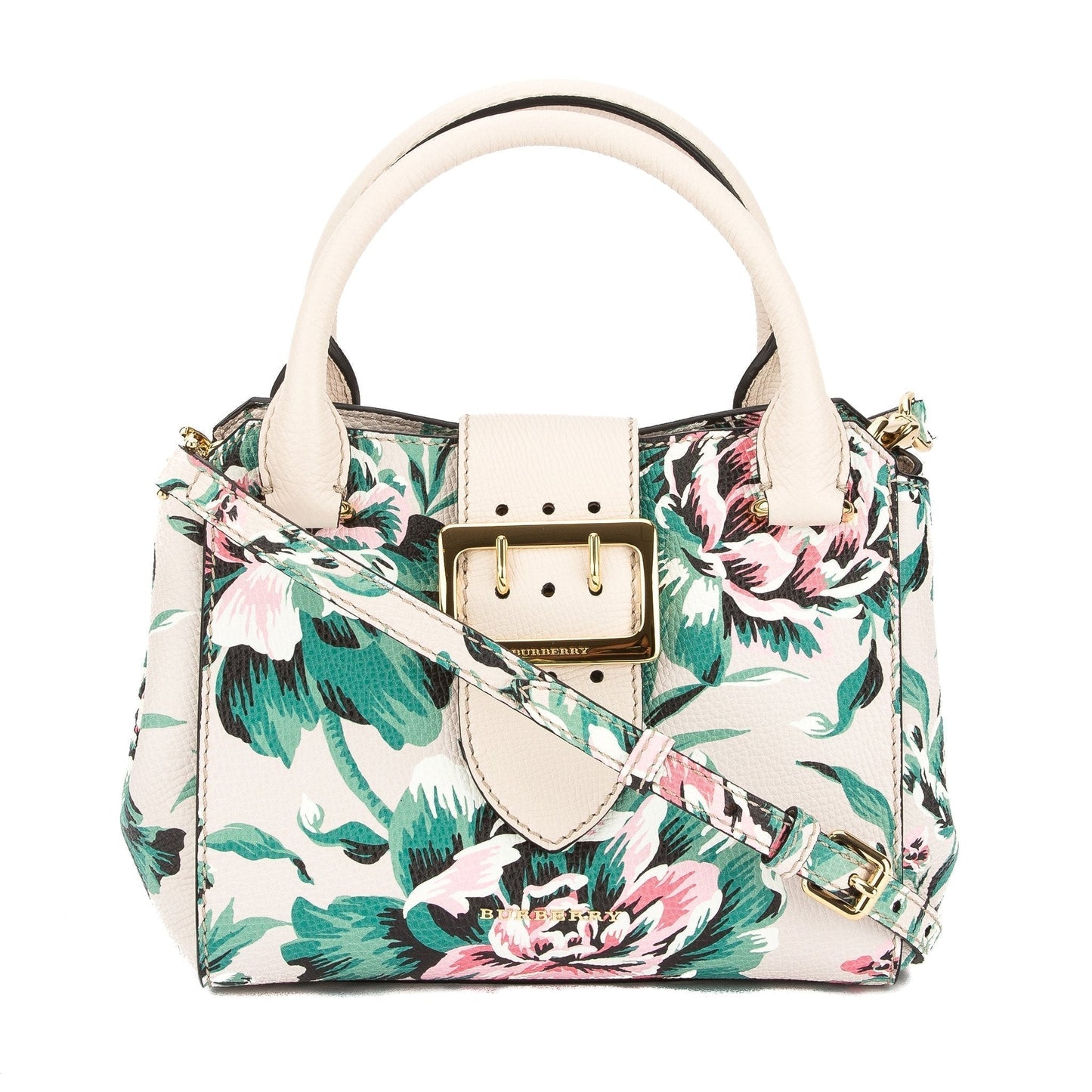 Burberry Peony Rose Leather Red Crossbody Bag