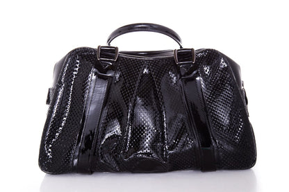 Burberry Brit KNIGHT Patent Black Handbag