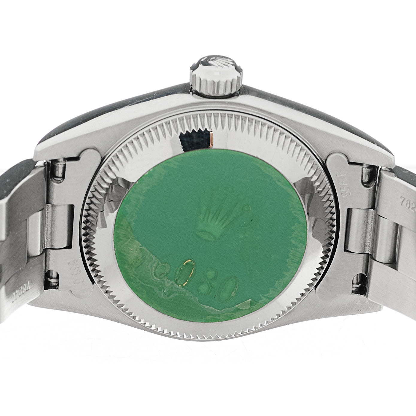 Stainless Steel 24mm Oyster Perpetual Watch Black 76080