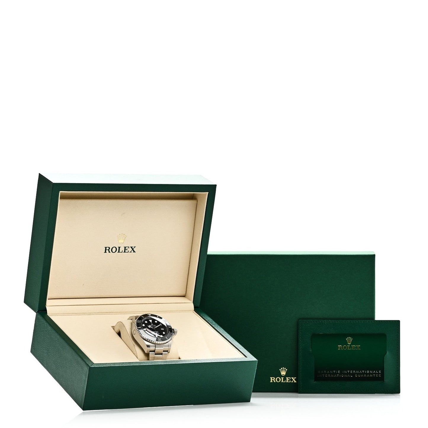 Stainless Steel 44mm Oyster Perpetual Date Sea-Dweller Deepsea Watch Intense Black 136660