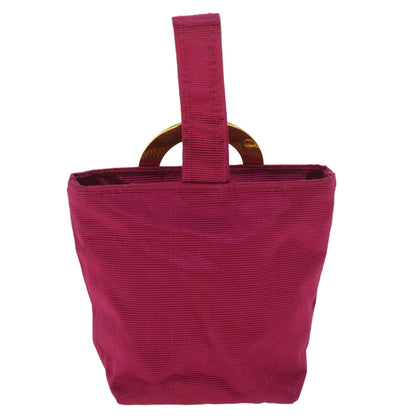 Luxury CELINE Logo Pouch Nylon Red Pink 36350