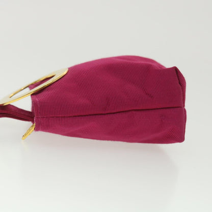 Luxury CELINE Logo Pouch Nylon Red Pink 36350