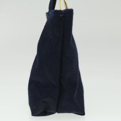 Luxury CELINE Logo Pouch Nylon Navy 36351