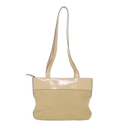 Luxury CELINE Shoulder Bag Enamel nylon Beige 36352