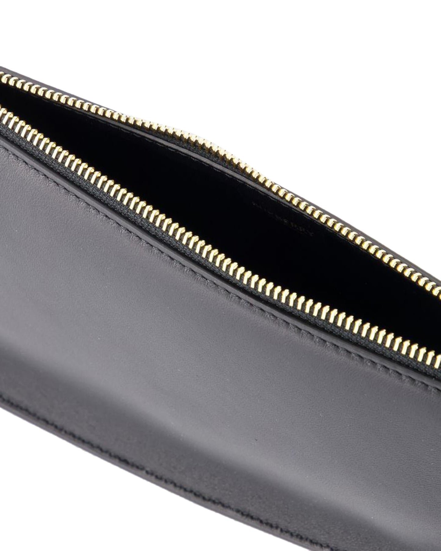 Burberry Curved with Leather Black Shoulder Bag
