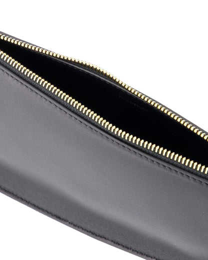 Burberry Curved with Leather Black Shoulder Bag