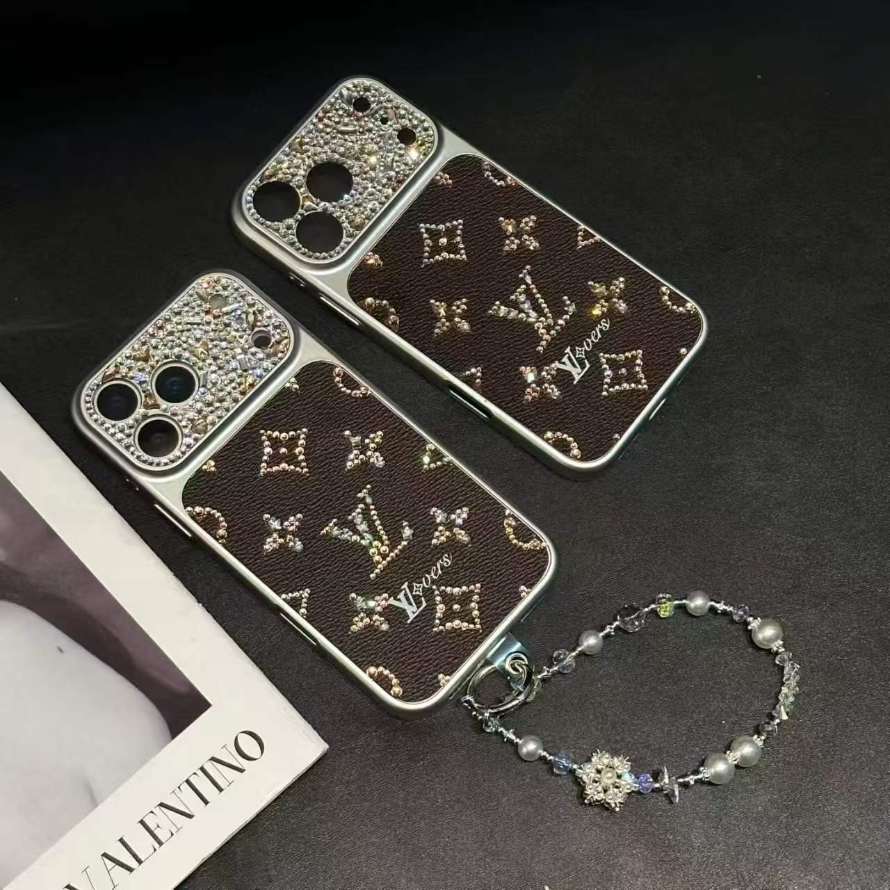 Luxurious, sparkling diamond iPhone phone case-2