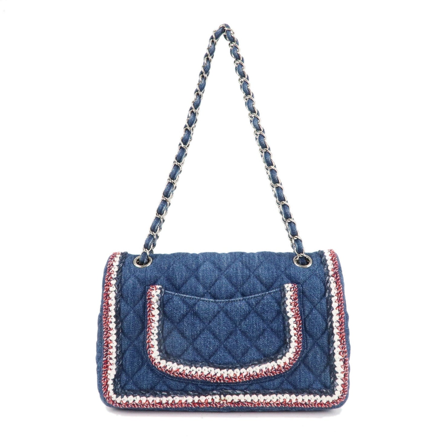 CHANEL Matelasse Leather Chain Shoulder Bag Blue A57698 Rovelle Bags