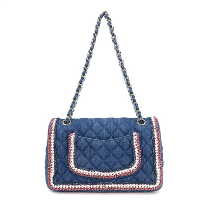 CHANEL Matelasse Leather Chain Shoulder Bag Blue A57698 Rovelle Bags