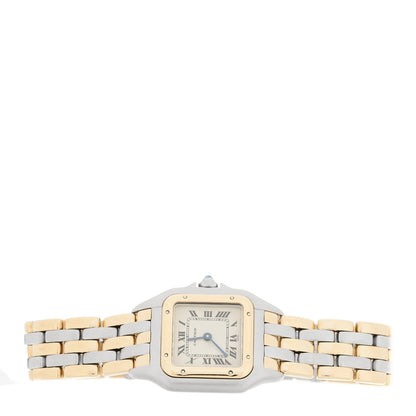 Stainless Steel 18K Yellow Gold 22mm Panthere Quartz Watch
