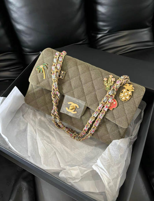 Chanel Timeless Canvas Gold Shoulder Bag Rovelle Bags