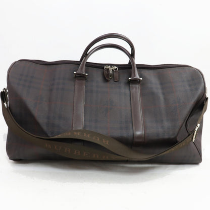 Burberry London Boston PVC Brown Handbag
