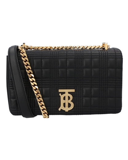 Burberry Women Messenger Leather Black Crossbody Bag