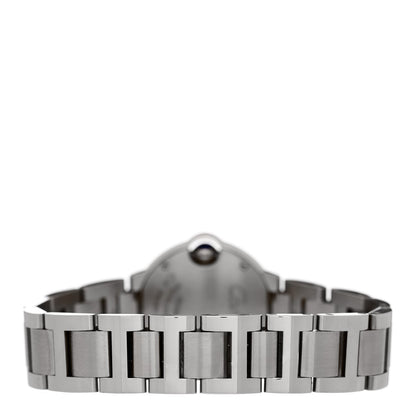 Stainless Steel Diamond Bezel 28mm Ballon Bleu De Cartier Quartz Watch