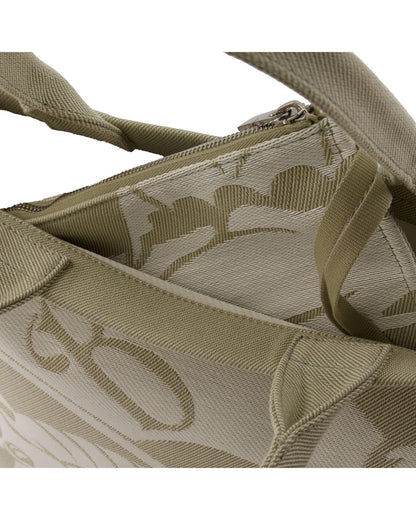 Burberry Knight Women Canvas Beige Tote Bag