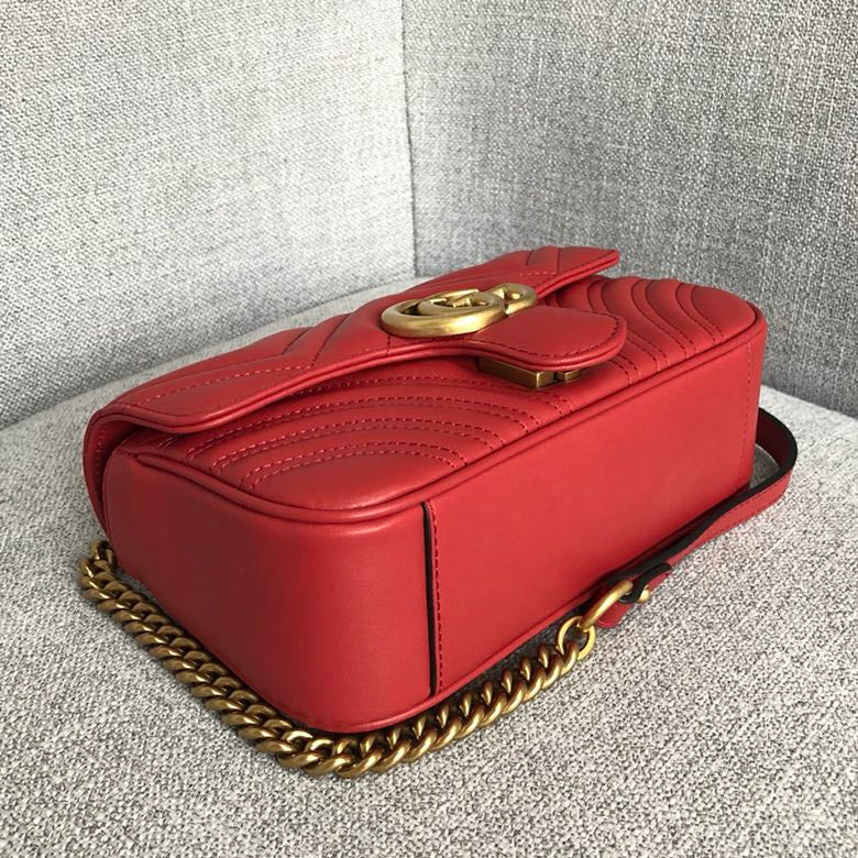 Gucci Marmont Small Matelassé Shoulder Ba