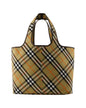 Burberry Women SIZE Check Beige Tote Bag