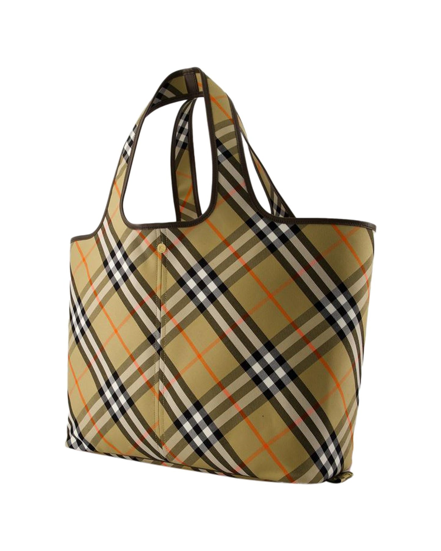 Burberry Women SIZE Check Beige Tote Bag