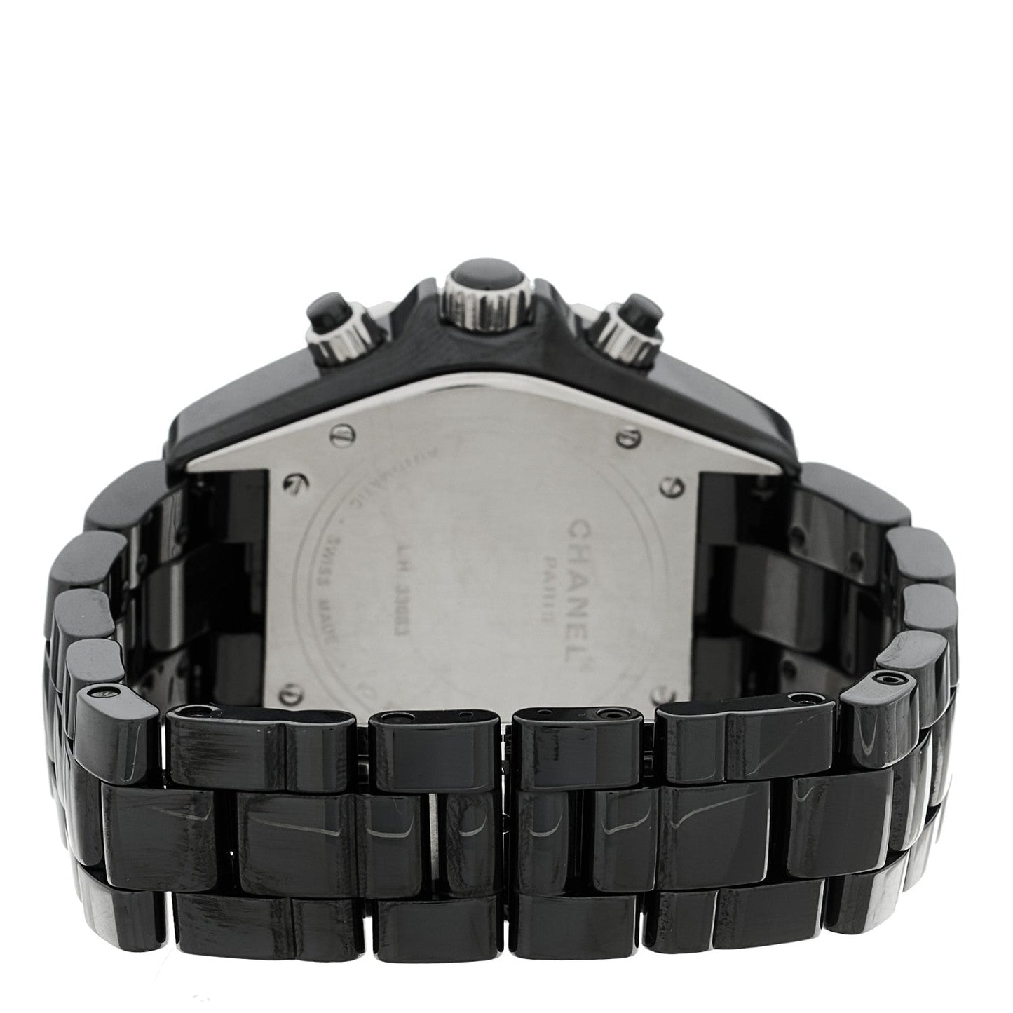 Stainless Steel Ceramic 41mm J12 Chronograph Automatic Watch Black