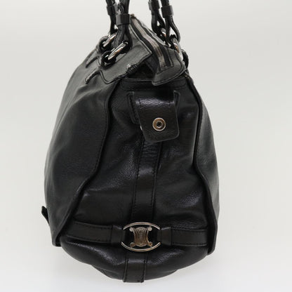 Luxury CELINE Shoulder Bag Leather Black 38040
