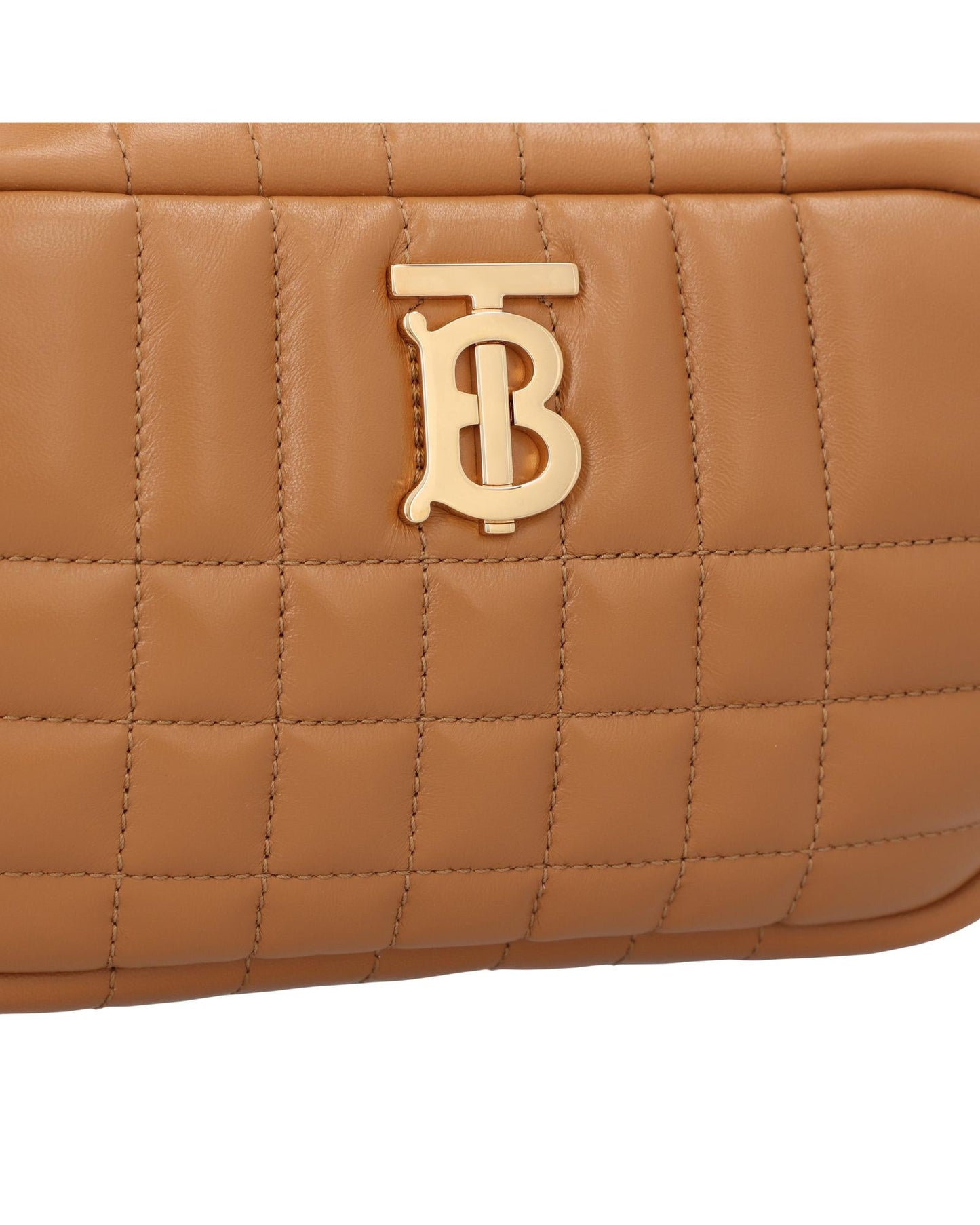 Burberry Women Messenger Leather Brown Crossbody Bag